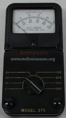 AC Voltmeter 376; Simpson Electric Co. (ID = 1190567) Ausrüstung