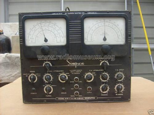 TV-FM Signal Generator 479; Simpson Electric Co. (ID = 642462) Ausrüstung