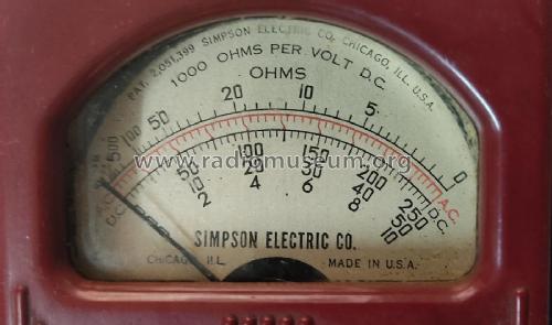 AC-DC Volt-Ohm-Milliammeter 120; Simpson Electric Co. (ID = 2712033) Equipment