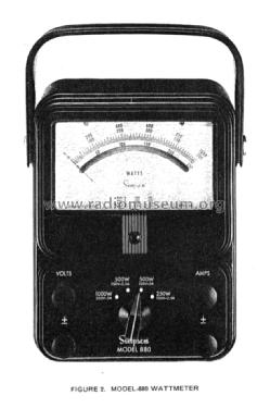 AC-DC Wattmeter 880 ; Simpson Electric Co. (ID = 1547705) Equipment