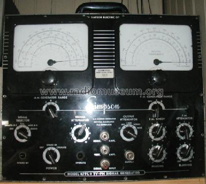 TV-FM Signal Generator 479L; Simpson Electric Co. (ID = 956282) Equipment