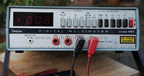 Digital Multimeter 464D; Simpson Electric Co. (ID = 1100785) Ausrüstung