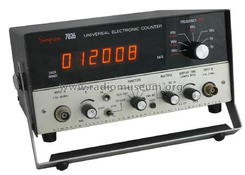 Universal Electronic Counter 7026; Simpson Electric Co. (ID = 2300796) Equipment