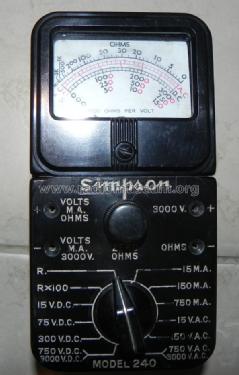 Volt-Ohm-Milliammeter 240; Simpson Electric Co. (ID = 1437160) Equipment