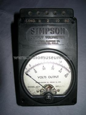 Output Voltmeter 427; Simpson Electric Co. (ID = 2434991) Equipment