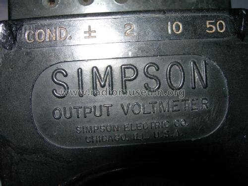 Output Voltmeter 427; Simpson Electric Co. (ID = 2434993) Equipment