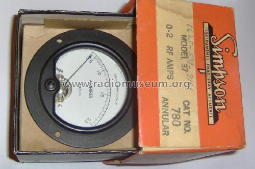 Radio Frequency Amperes meter - RF 37 Cat. No. 780; Simpson Electric Co. (ID = 1942875) Equipment