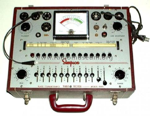 Plate Conductance Tube Tester 1000; Simpson Electric Co. (ID = 104770) Equipment