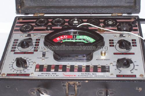 Tube Tester 305 ; Simpson Electric Co. (ID = 734929) Equipment