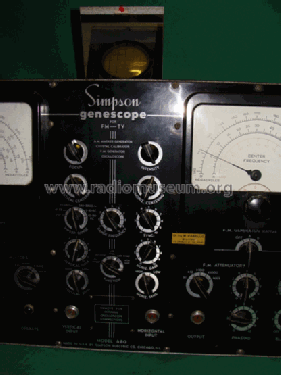 TV-FM Genescope 480; Simpson Electric Co. (ID = 1222182) Equipment