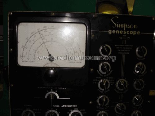 TV-FM Genescope 480; Simpson Electric Co. (ID = 1222183) Equipment