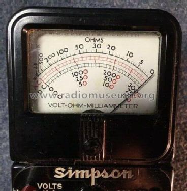 Volt-Ohm-Milliammeter 240; Simpson Electric Co. (ID = 2631989) Equipment