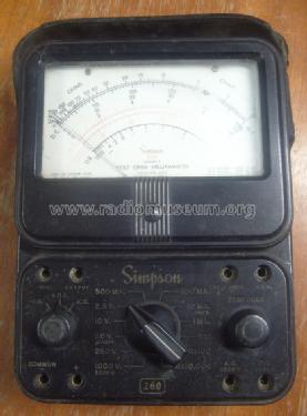 Volt-Ohm-Milliammeter 260 Series 5; Simpson Electric Co. (ID = 1465145) Equipment