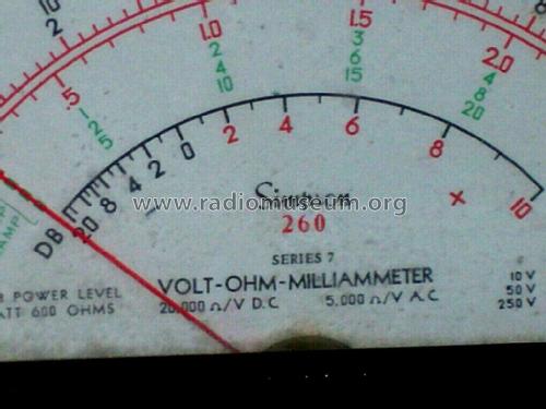 Volt-Ohm-Milliammeter 260 Series 7; Simpson Electric Co. (ID = 2720799) Equipment