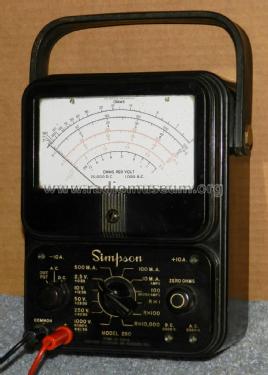 Volt-Ohm-Milliammeter 260 ; Simpson Electric Co. (ID = 2740235) Equipment