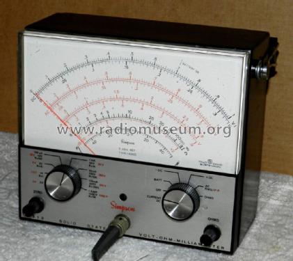 Volt-Ohm-Milliammeter 313; Simpson Electric Co. (ID = 2660598) Equipment