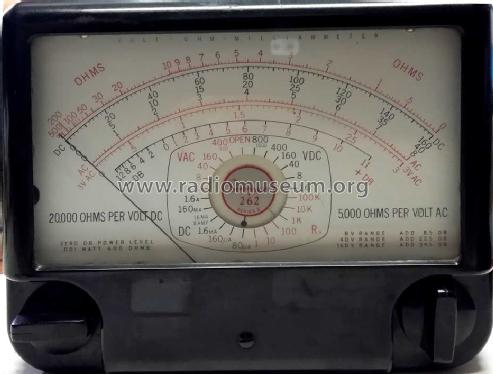 Volt-Ohm-Milliamperemeter 3° serie 262; Simpson Electric Co. (ID = 1672536) Equipment
