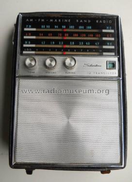 Silvertone - 12 Transistor - AM-FM-Marine Band Radio 12805 Black; Simpsons Sears Ltd.; (ID = 1732211) Radio
