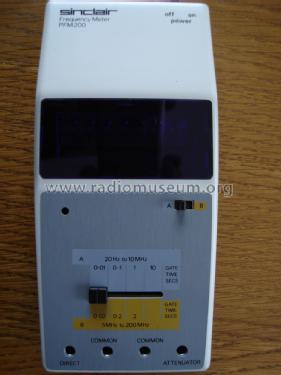 Digital Frequency Meter PFM200; Sinclair Radionics (ID = 1789026) Equipment