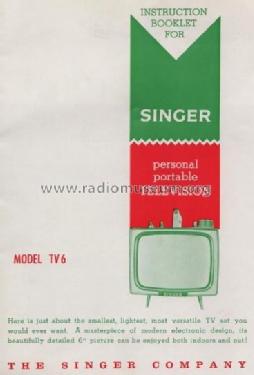 TV6 ; Singer Company, The; (ID = 1851307) Fernseh-E