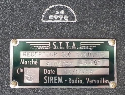 Récepteur BC348 ON 22; SIREM-Radio, (ID = 2654214) Mil Re