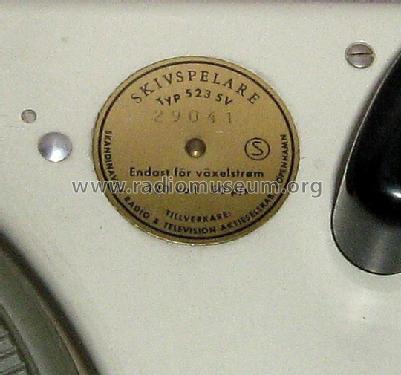 Skivspelare 523SV; His Master's Voice - (ID = 1226727) Sonido-V