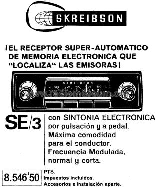 SE-3; Skreibson; Barcelona (ID = 1376344) Car Radio