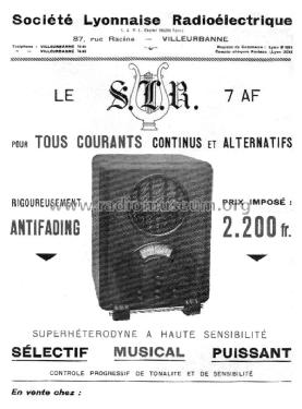 7AF; SLR S.L.R., Société (ID = 2066006) Radio