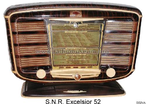 Excelsior 52 type européen; SNR S.N.R., Société (ID = 277128) Radio