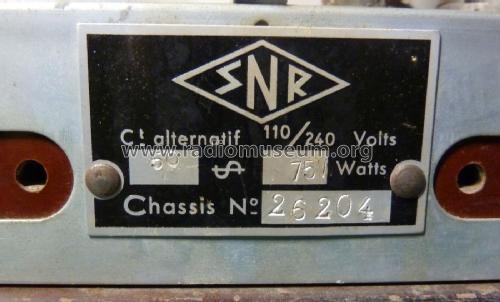 Excelsior 52 type européen; SNR S.N.R., Société (ID = 2153268) Radio