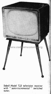 Television Receiver T23; Sobell Ind., Slough (ID = 1760704) TV-Radio