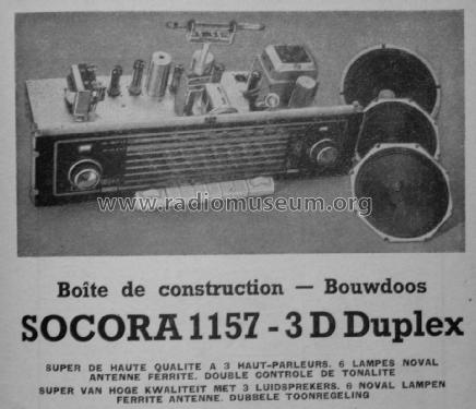 3D Duplex 1157; SOCORA; Bruxelles (ID = 1746430) Radio