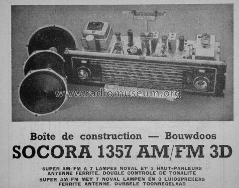 AM/FM 3D 1357; SOCORA; Bruxelles (ID = 1747201) Radio