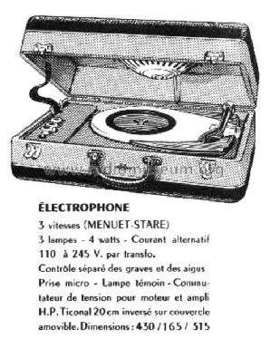 Électrophone ; Socradel, Société (ID = 1723800) R-Player