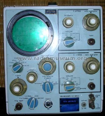 Dual Beam Oscilloscope CD 1014.3; Solartron Laboratory (ID = 1123207) Equipment
