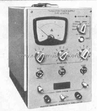 Transistor Power Supply AS 870.3; Solartron Laboratory (ID = 515942) Equipment