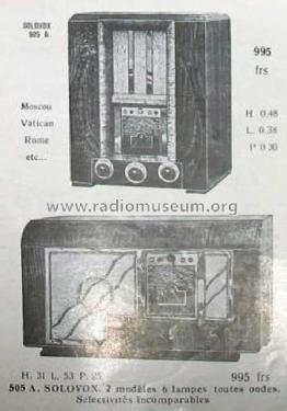 505A; Solovox-Radio, (ID = 2648574) Radio