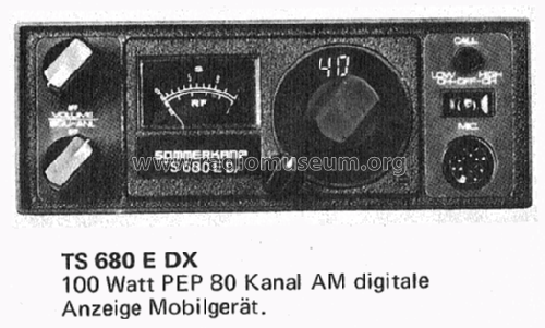 CB-Mobilfunkgerät TS-680 EDX; Sommerkamp (ID = 1100185) Citizen