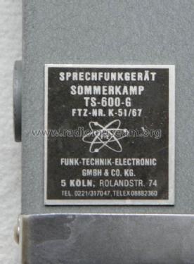 TS-600G; Sommerkamp (ID = 1111466) Commercial TRX