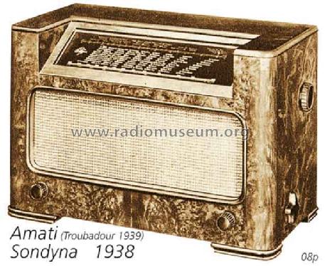 Amati 38 EK68; Sondyna AG; Zürich- (ID = 2440) Radio