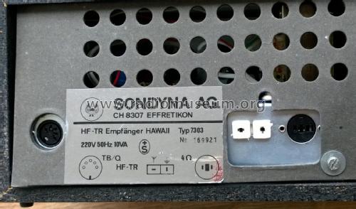 Hawaii 7303; Sondyna AG; Zürich- (ID = 1896704) Radio