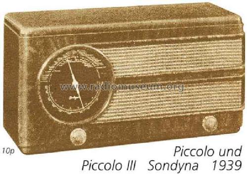 Piccolo ECH40; Sondyna AG; Zürich- (ID = 2442) Radio