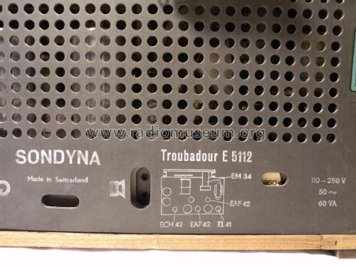 Troubadour E5112; Sondyna AG; Zürich- (ID = 2654204) Radio
