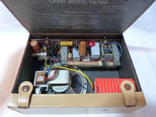 Capri All Transistor TR700; Sonic Industries Inc (ID = 2486633) Radio