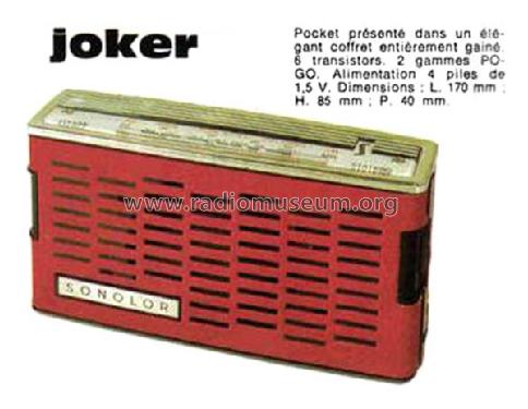 Joker ; Sonolor; Paris, La (ID = 2349940) Radio