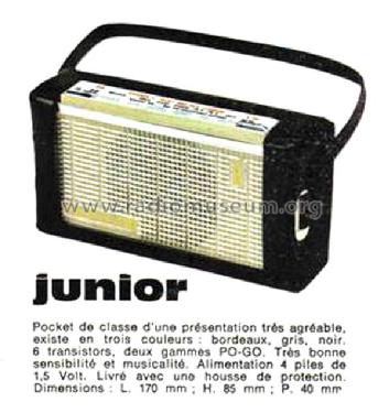 Junior ; Sonolor; Paris, La (ID = 2349941) Radio