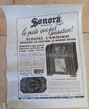 SF6 Pupitre; Sonora-Radio; Paris, (ID = 2994653) Radio