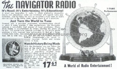 Globe Navigator TSG-R; Sonora Radio & Telev (ID = 183363) Radio