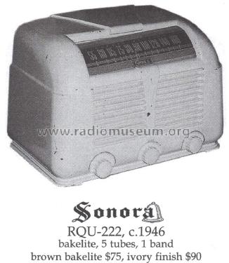RQU-222 ; Sonora Radio & Telev (ID = 1474637) Radio