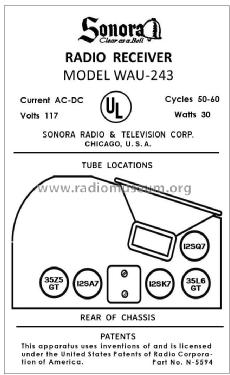 WAU-243 ; Sonora Radio & Telev (ID = 2990388) Radio